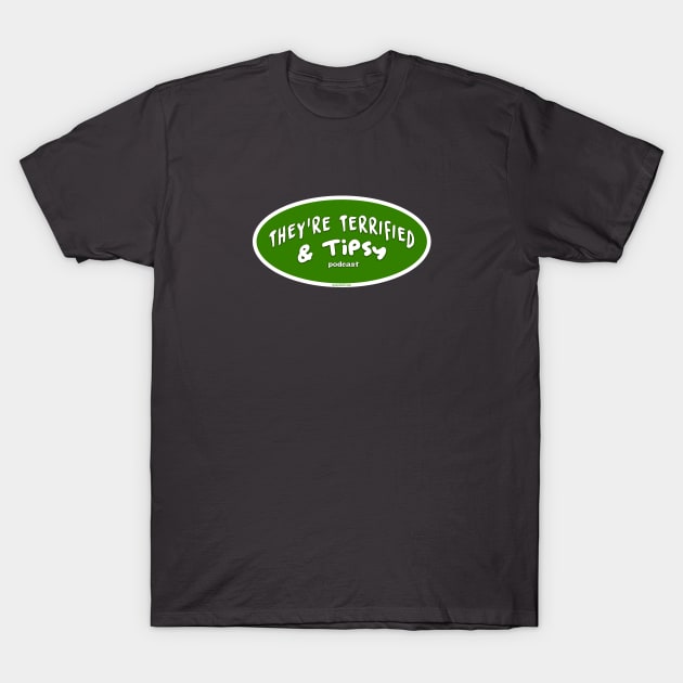 Oval Logo - Green T-Shirt by Tipsy Pod